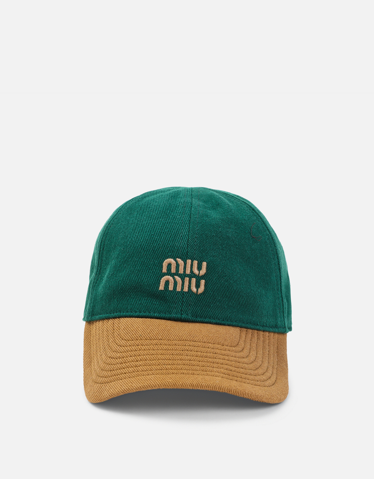 Miu Miu ドリルコットンベースボールキャップ () IFCHIC.COM