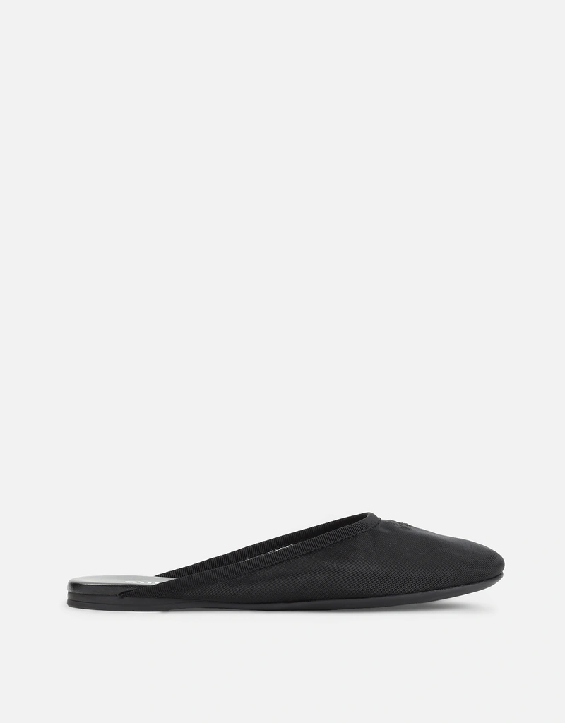 MIU MIU ブラックレザー ミュール 中ヒール Miu Miu Leather Mule Shoes (すべての新品,シューズ) IFCHIC.COM