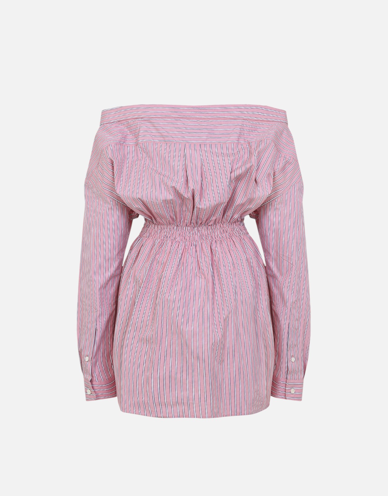 Miu Miu ストライプポプリンミニドレス (すべての新品) IFCHIC.COM