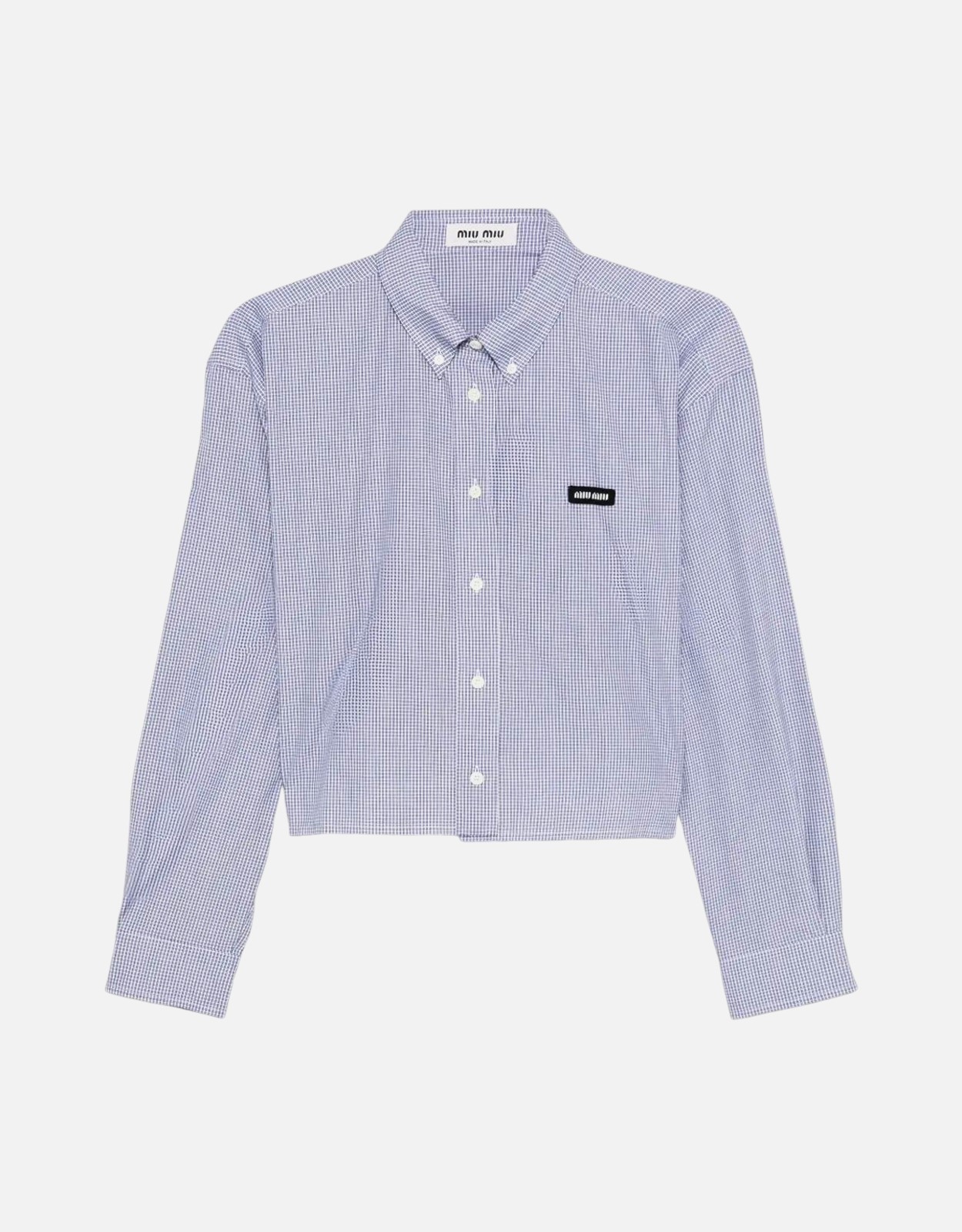 Miu Miu ポプリン チェック柄 スリムフィット シャツ (すべての新品