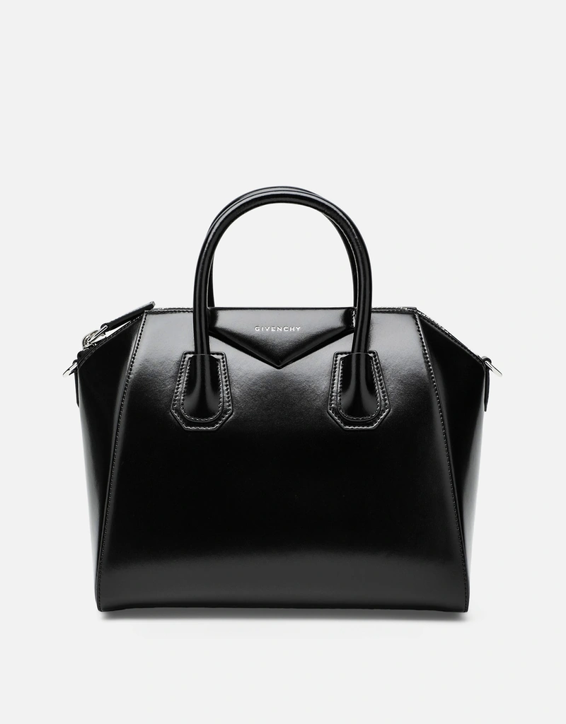 GIVENCHY カーフレザー　ハンドバッグ　ボックス　スクエア　ブラック Givenchy Box Calfskin Shark Lock Bucket Bag Black 1836809