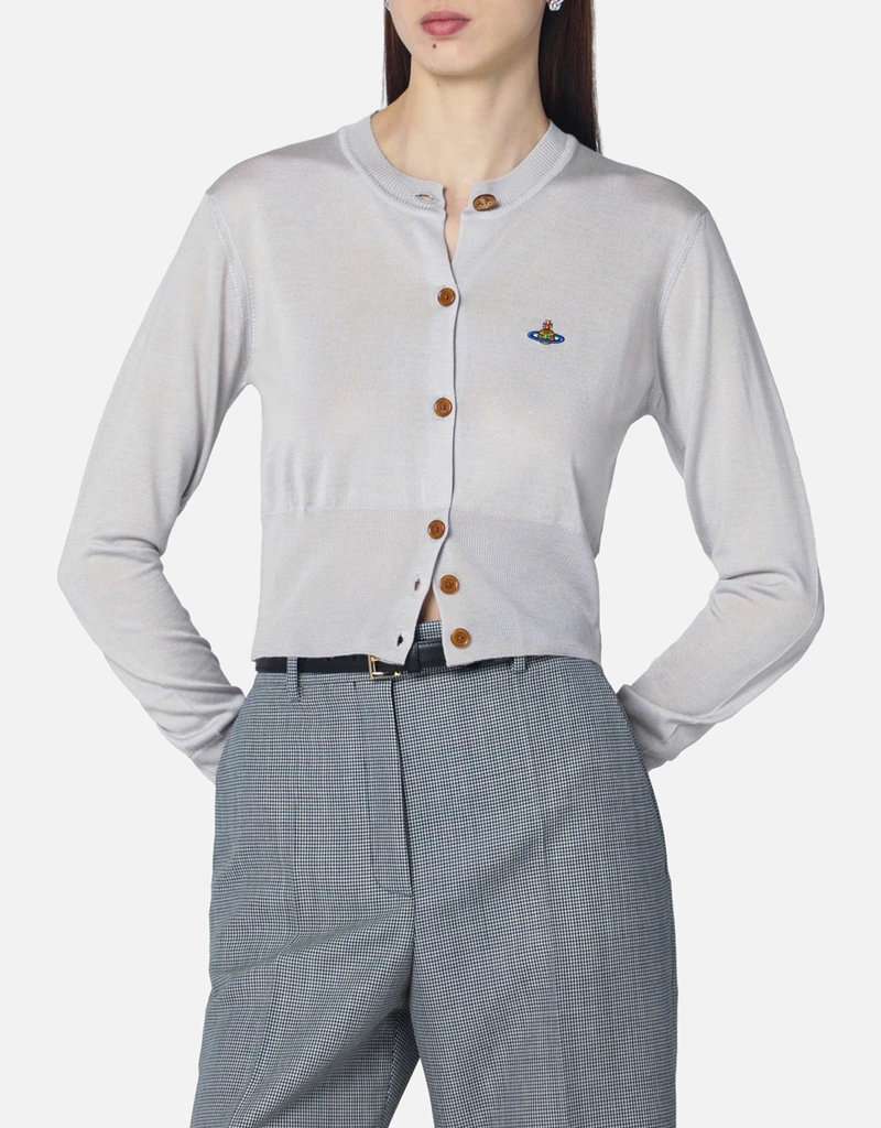 Vivienne Westwood Bea Wool Blend Cropped Cardigan (Tops) IFCHIC.COM