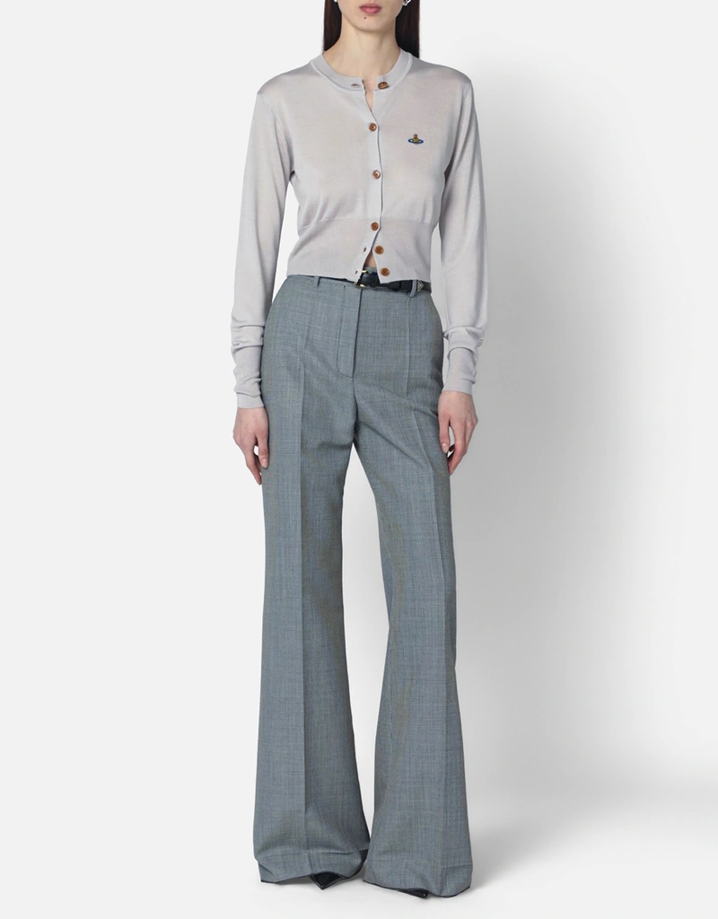 Vivienne Westwood クロップドシルクウールカーディガン (トップス