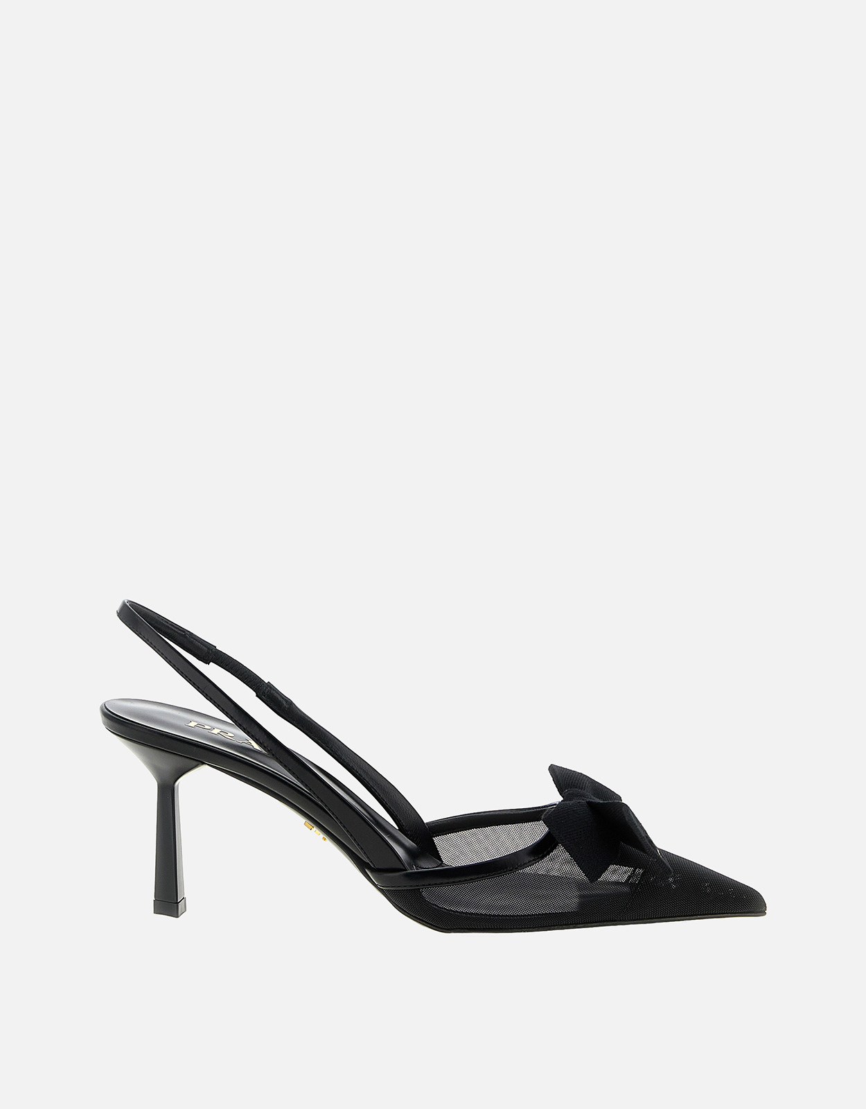 Prada Mesh Slingback With Bow Shoes - EU 35　Prada リボン シューズ付きメッシュ スリングバック - EU 35 Prada