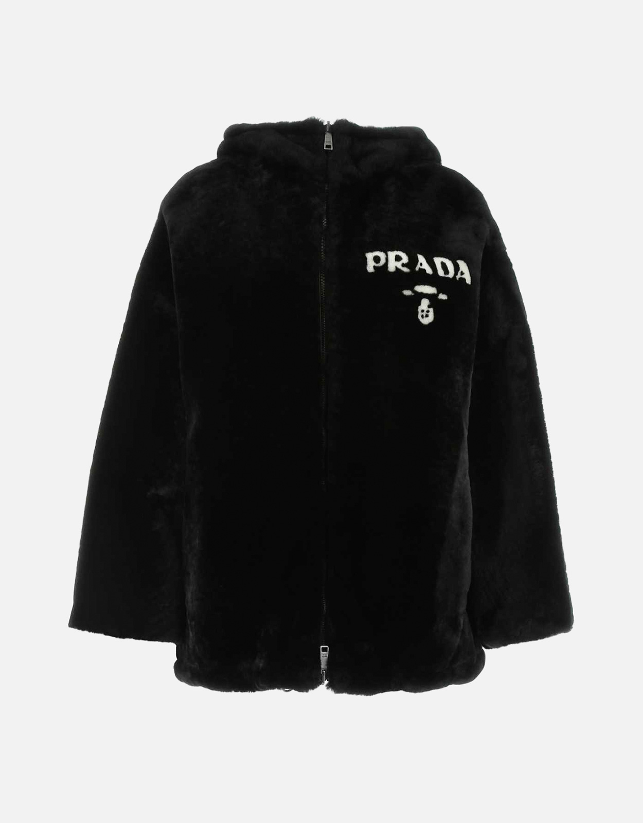 Prada Prada Black Reversible Fur Coat - IT 38　プラダ ブラック リバーシブル ファー コート - IT 38