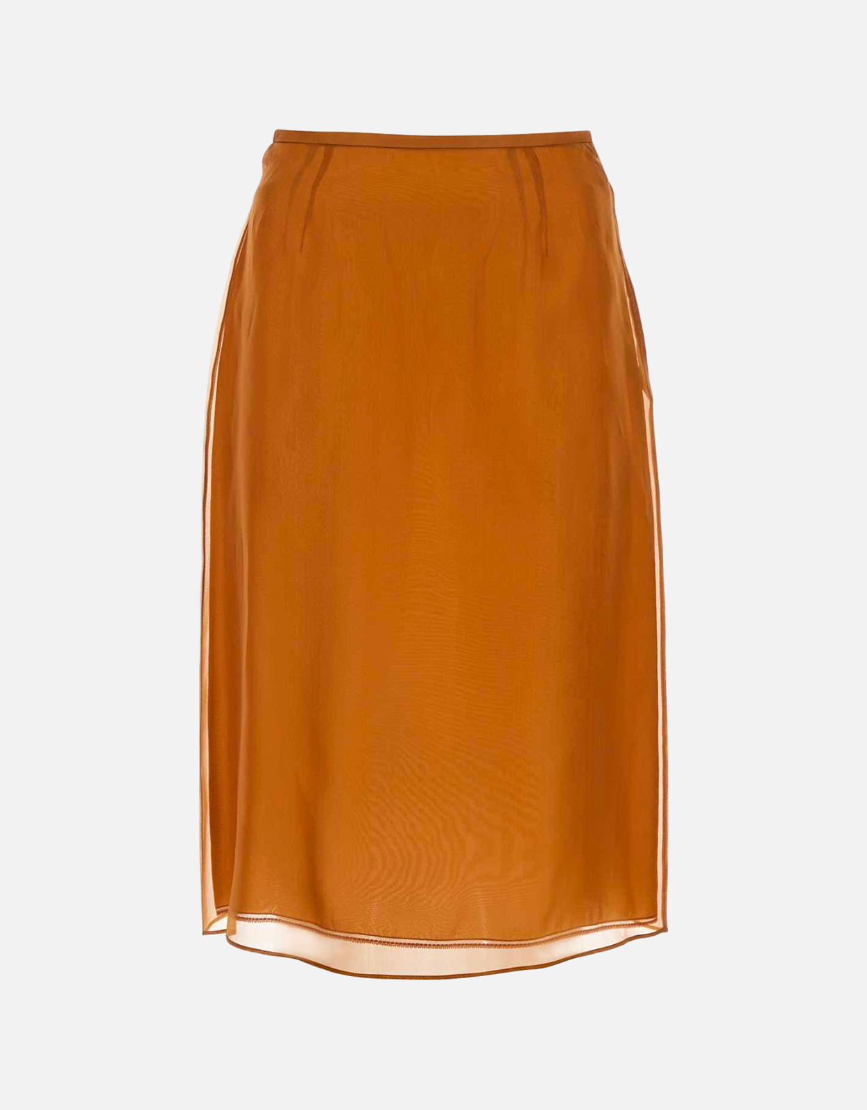 Prada Prada Copper Organza See-Through Skirt - IT 40　プラダ コパー オーガンザ シースルー スカート - IT 40