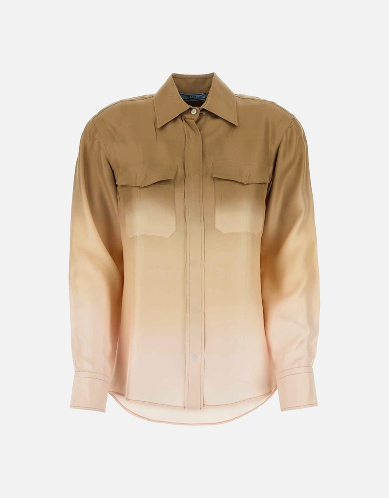 Prada Multicolor Pure Silk Twill Shirt () IFCHIC.COM