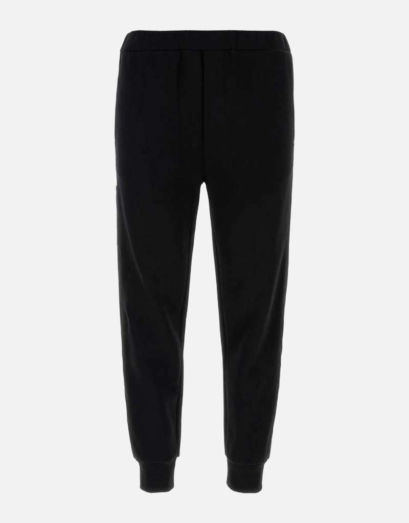 Prada メンズブラックコットンブレンドジョガーパンツ () IFCHIC.COM