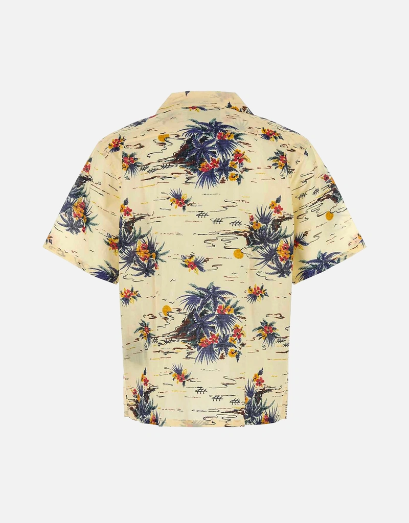 Prada メンズプリントコットンボウリングシャツ () IFCHIC.COM