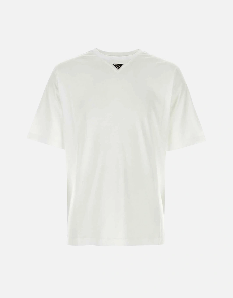 Prada メンズ ホワイト コットン Tシャツ () IFCHIC.COM