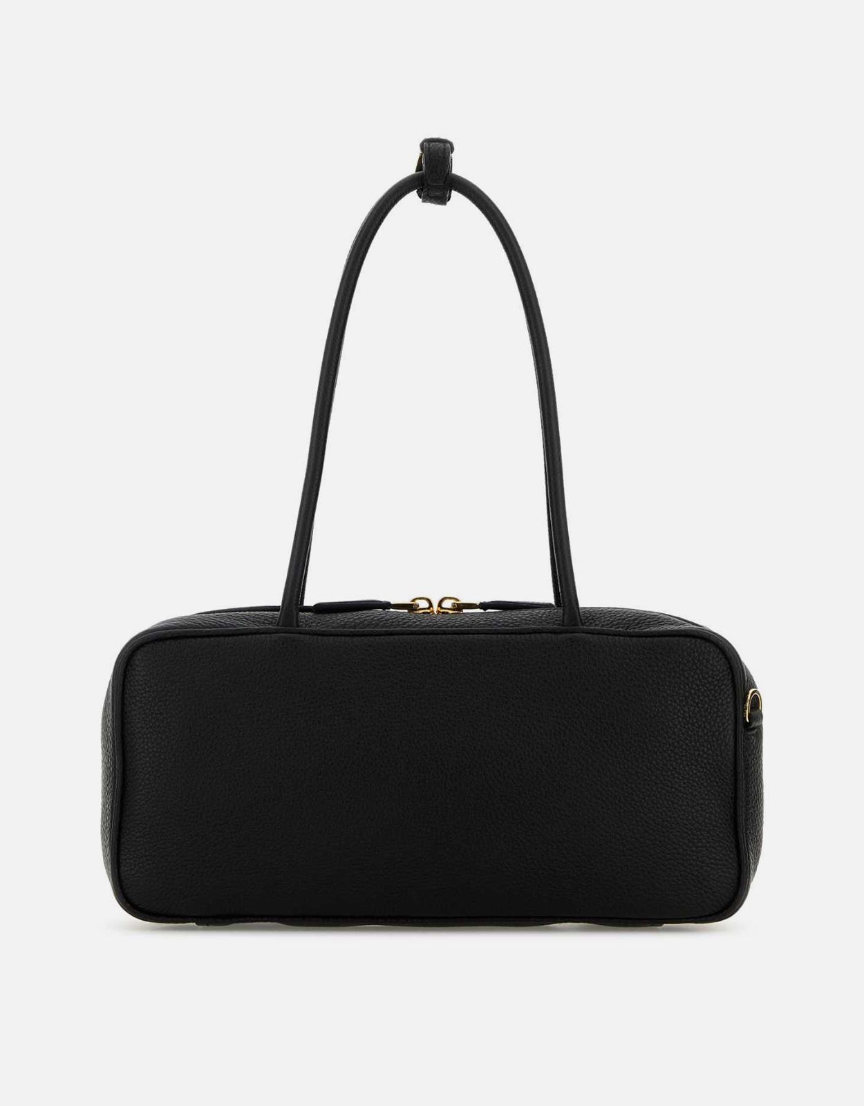 Prada ブラック ペブル鹿レザーショルダーバッグ () IFCHIC.COM