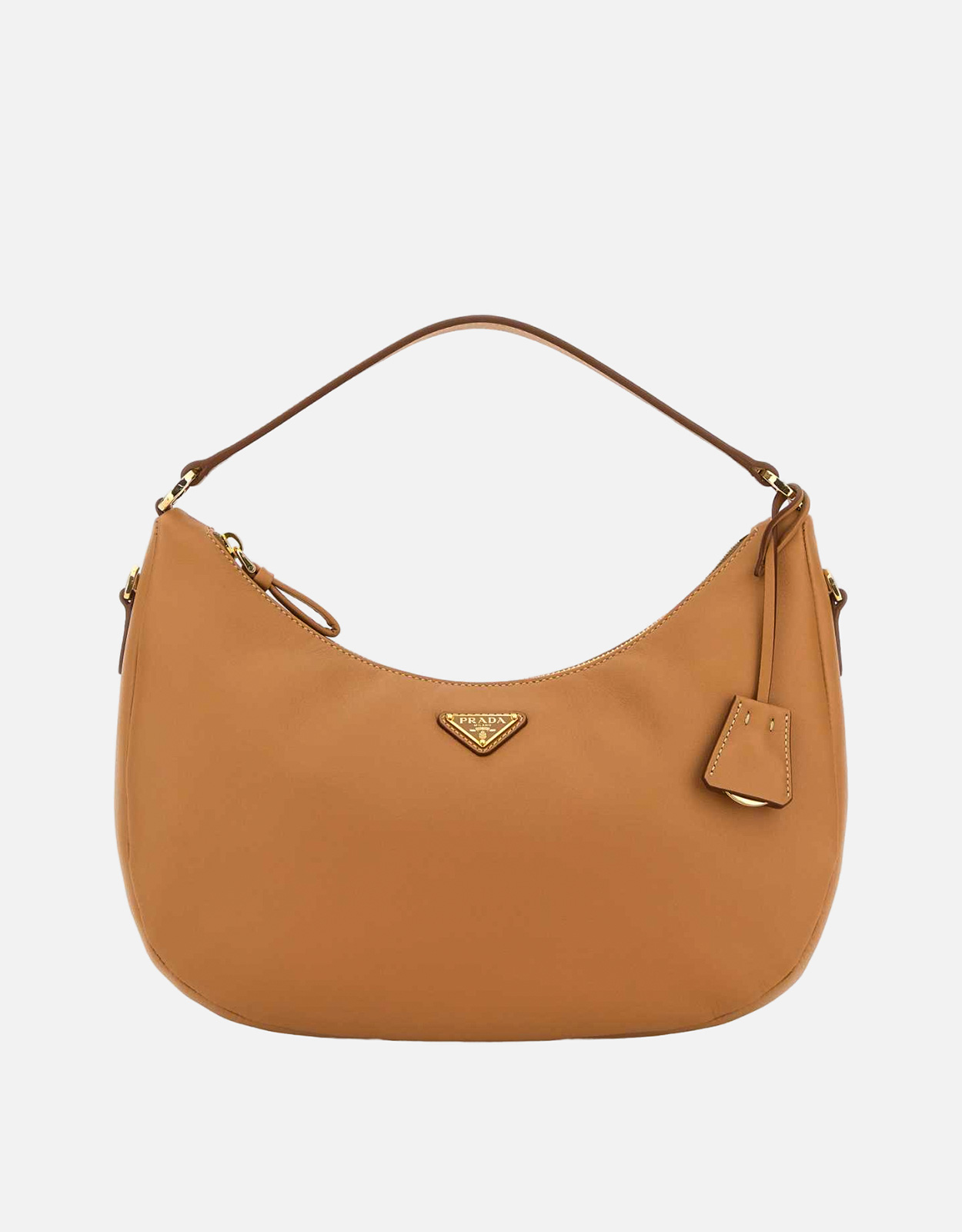 Prada トライアングルロゴレザージップハンドバッグ () IFCHIC.COM