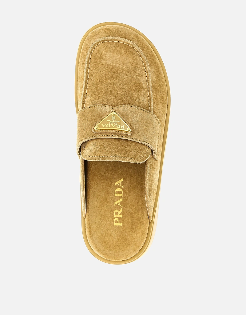 Prada スエードフラットフォームミュール () IFCHIC.COM