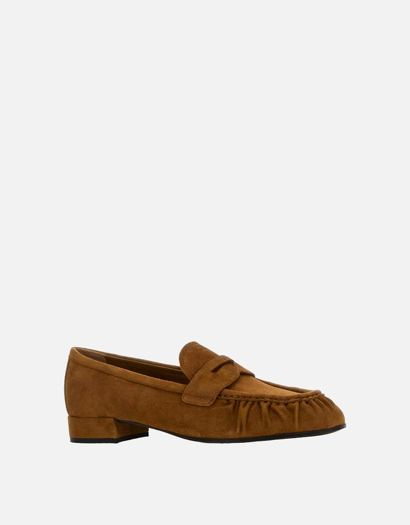 Prada キャメルスエードローファー () IFCHIC.COM