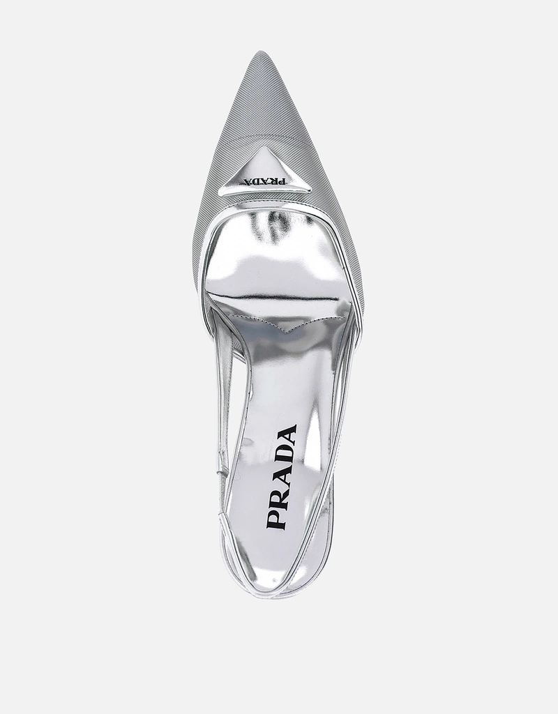 Prada メッシュファブリックスリングバックパンプス () IFCHIC.COM