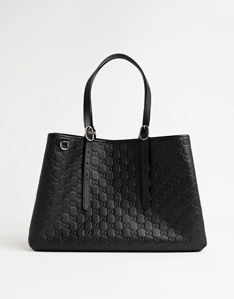 Gucci GGエンブレム大きいレザートートバッグ () IFCHIC.COM