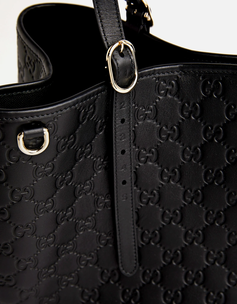 Gucci GGエンブレム大きいレザートートバッグ () IFCHIC.COM