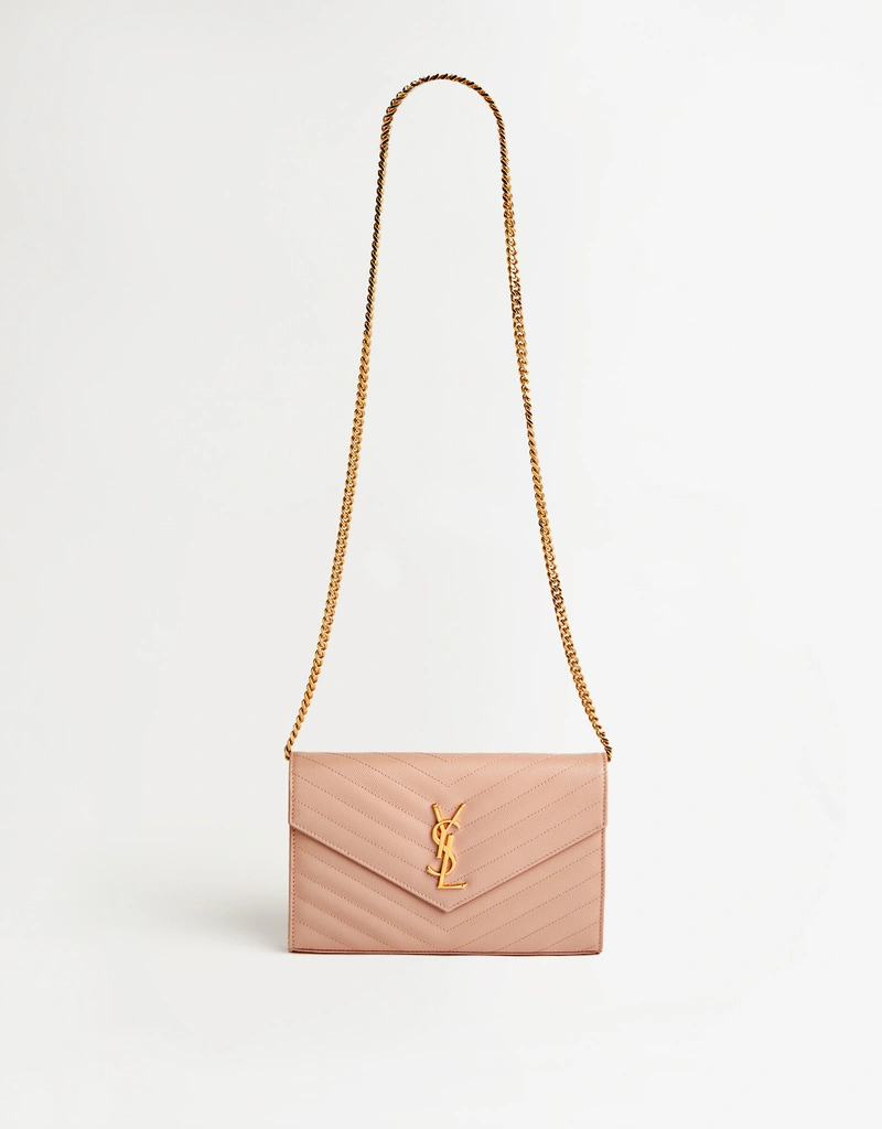 Saint Laurent クラシックカサンドルグレインカーフスキンクロスボディ