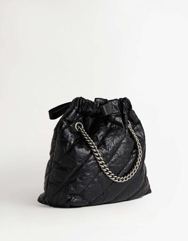 Balenciaga クラッシュトート牛革チェーンショルダーバッグ () IFCHIC.COM