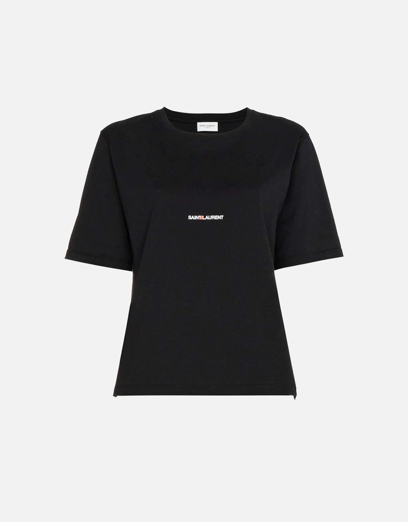 Saint Laurent ロゴプリント Tシャツ Saint Laurent ロゴプリントTシャツ (トップス,Tシャツ) IFCHIC.COM