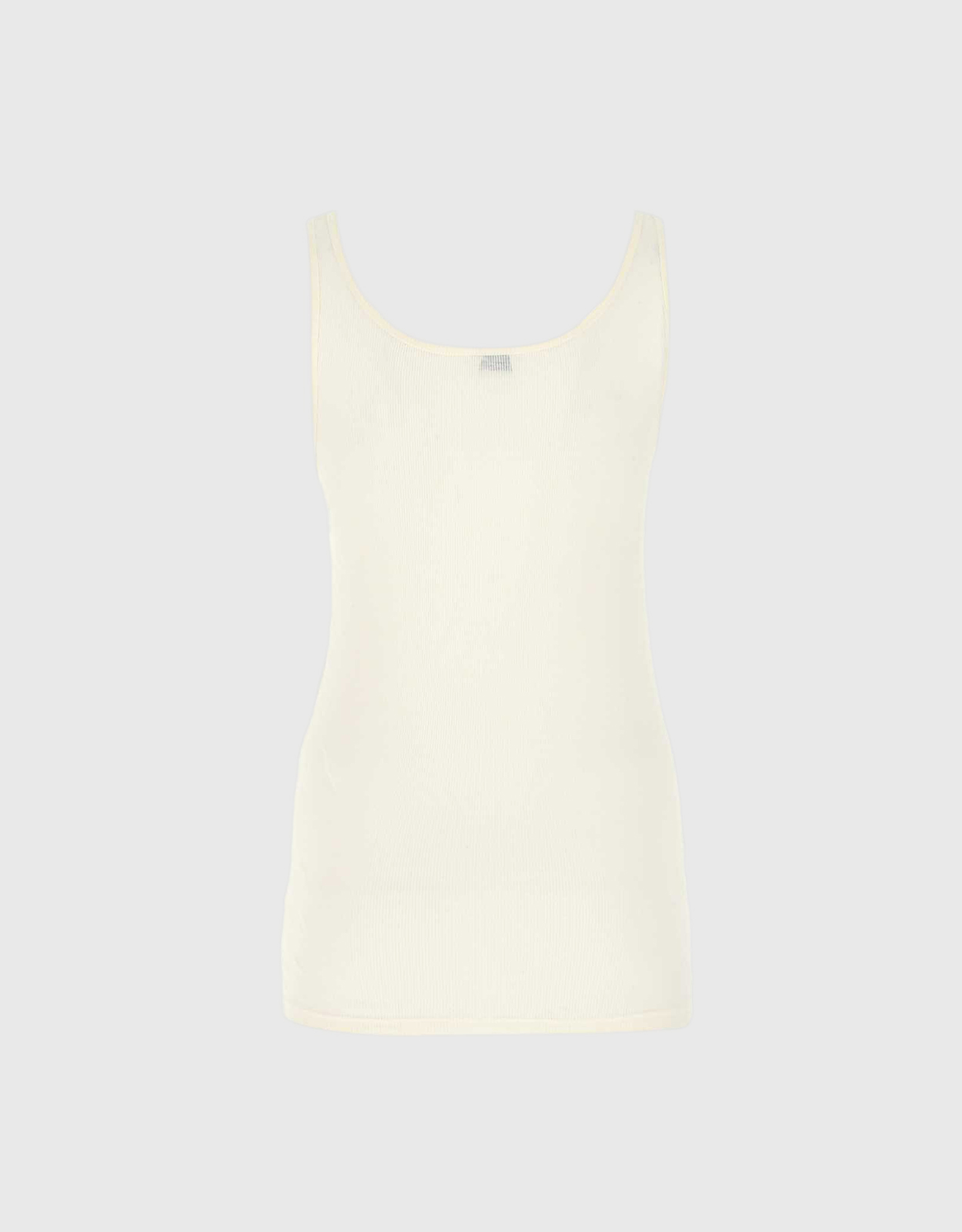 SAINT LAURENT アイボリー リブタンクトップ　送料込み Cassandre Tank Top in White | Saint Laurent | YSL EN-US