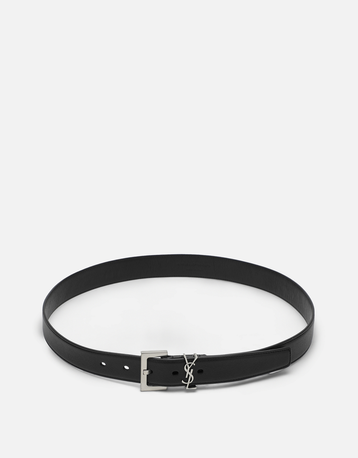 Saint Laurent Cassandre スムースカーフレザーベルト (ベルト) IFCHIC.COM