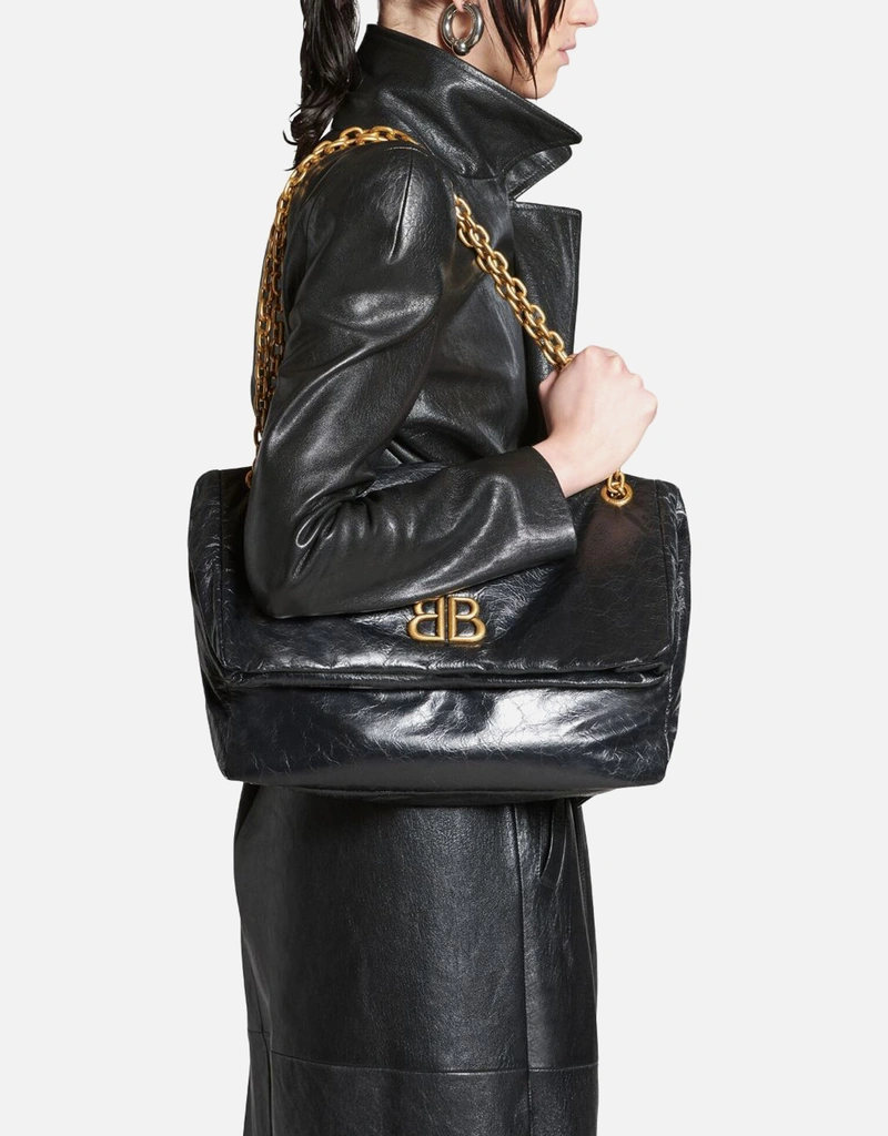 Balenciaga モナコ チェーン バッグ 中型 カーフスキン ショルダー