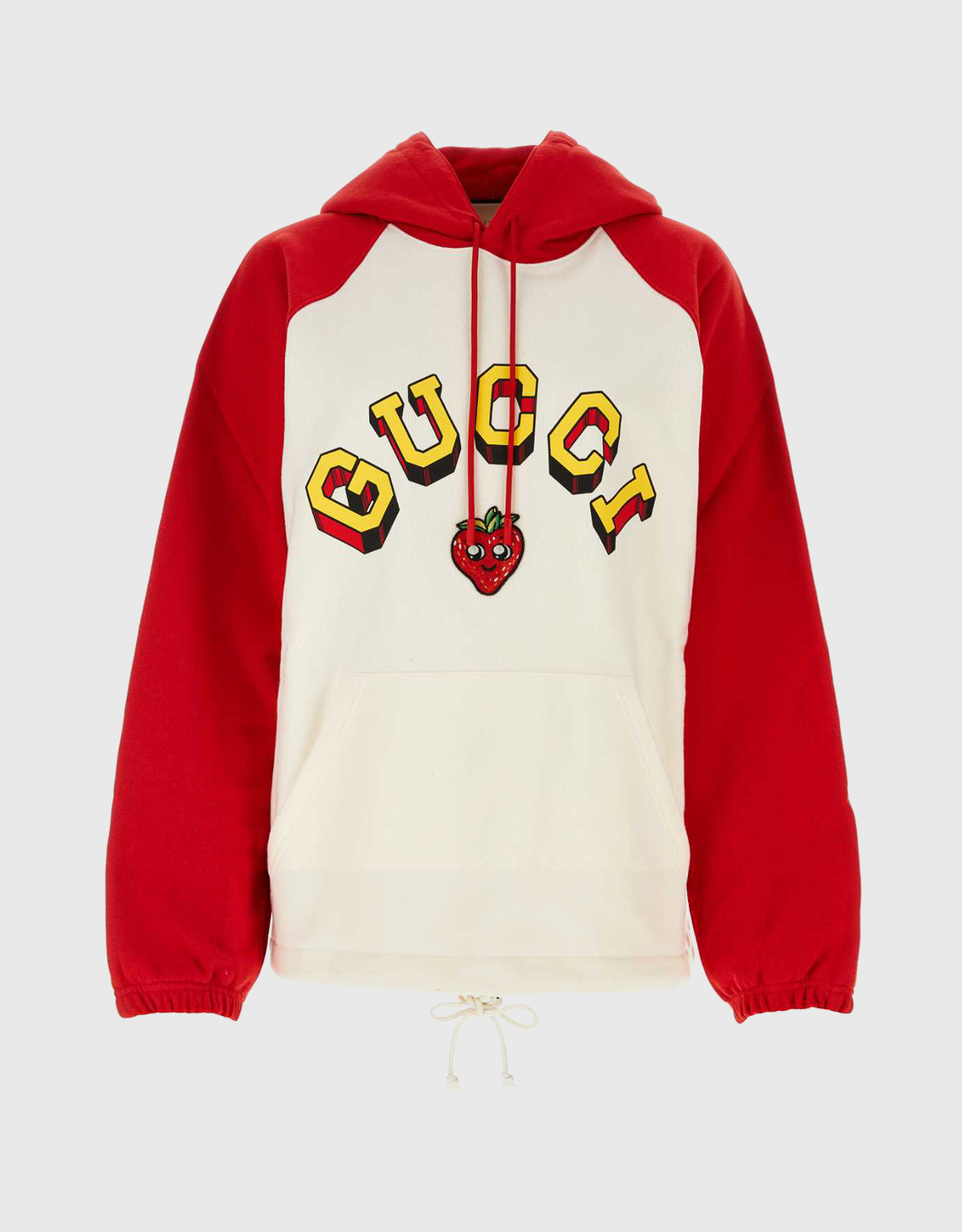 Gucci Cotton Contrasting Drawstring Hoodie (Tops) IFCHIC.COM