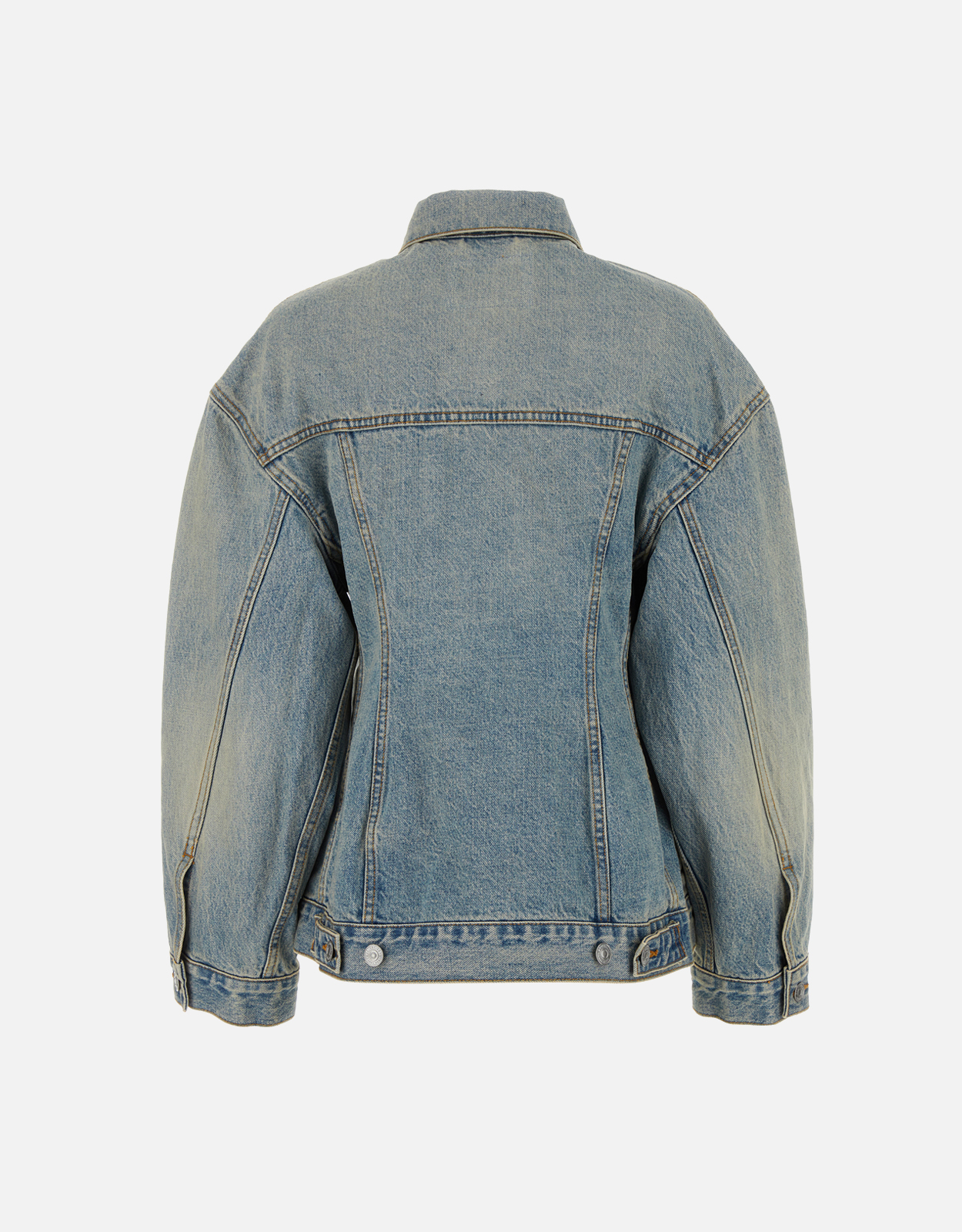 Balenciaga ライトブルーデニムアワーグラスジャケット () IFCHIC.COM