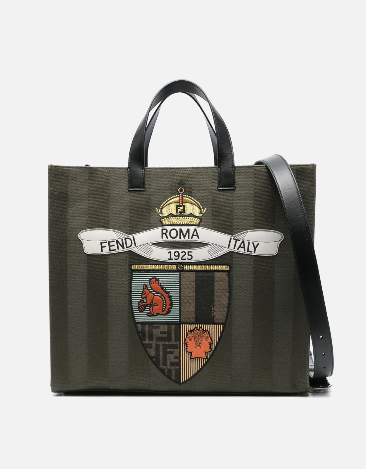 FENDI Fendi Men's Club Crest Embroidered Tote Bag　フェンディ メンズ クラブ クレスト 刺繍 トートバッグ