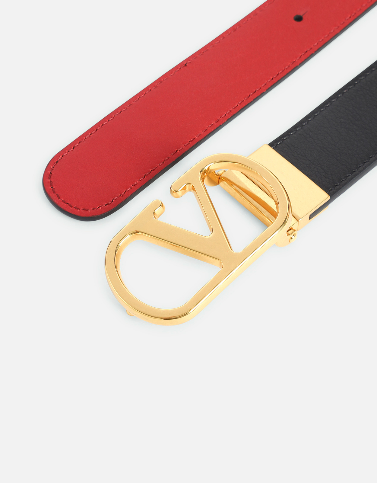 Valentino Garavani カーフスキン リバーシブル ベルト (ベルト,ワイド