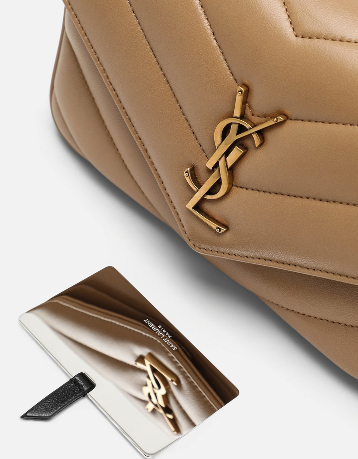 Saint Laurent マトラッセラムスキンクロスボディバッグ小サイズ
