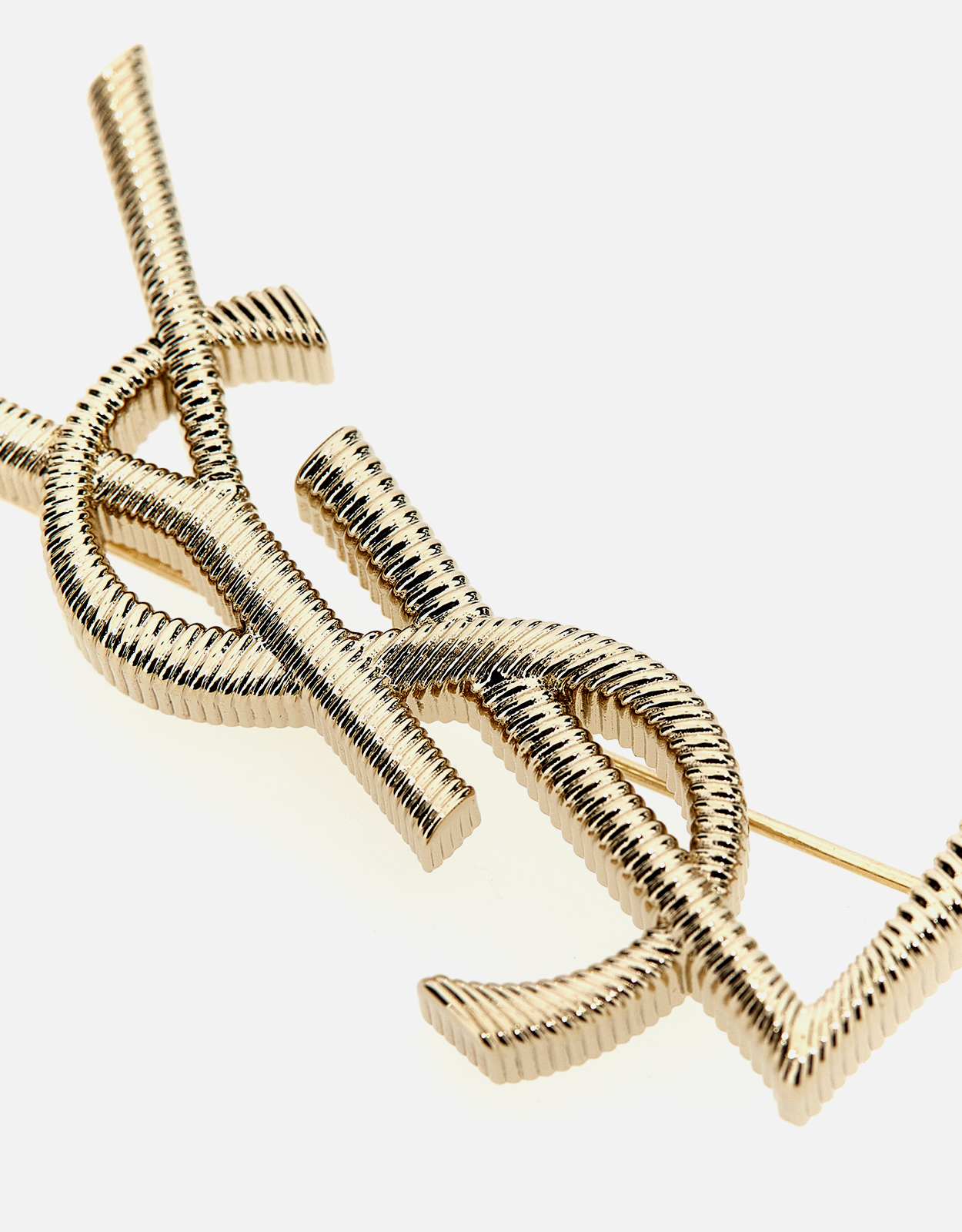 Saint Laurent カサンドル メタル製ブローチ () IFCHIC.COM