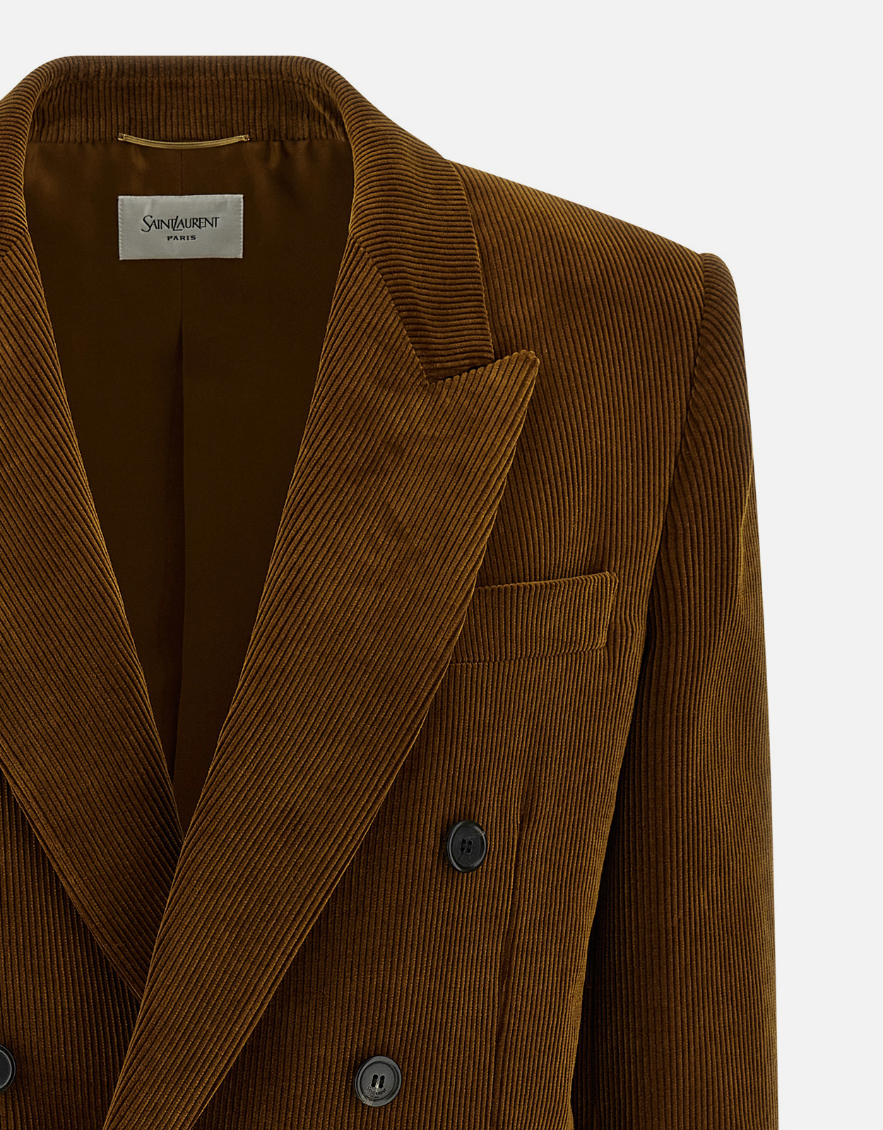 Saint Laurent コーデュロイダブルブレストジャケット (すべての新品