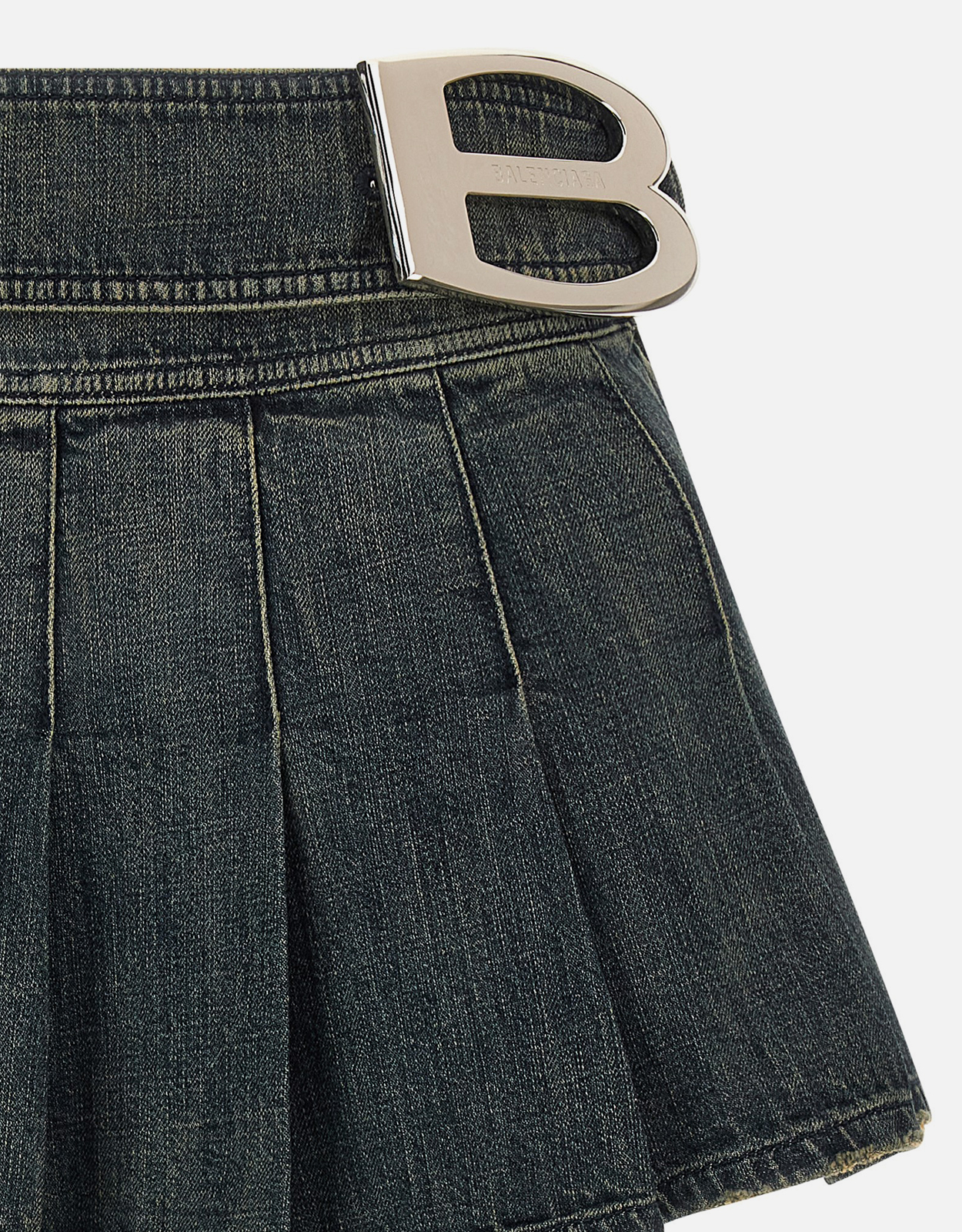 BALENCIAGA ロゴプリント フレアスカート 38 BALENCIAGA ロゴプリント フレアスカート 38