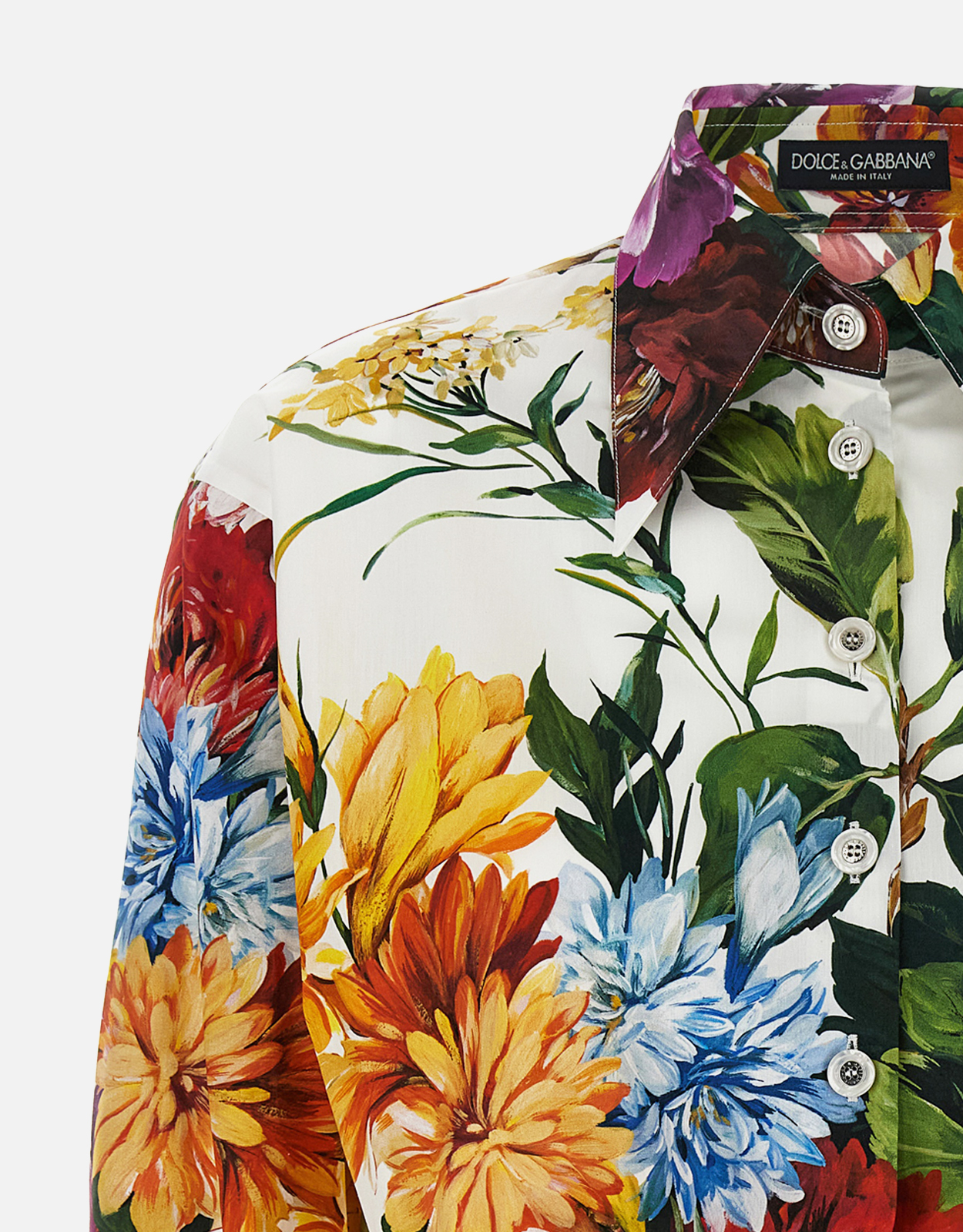 Dolce & Gabbana フローラルクロップシャツ (トップス) IFCHIC.COM