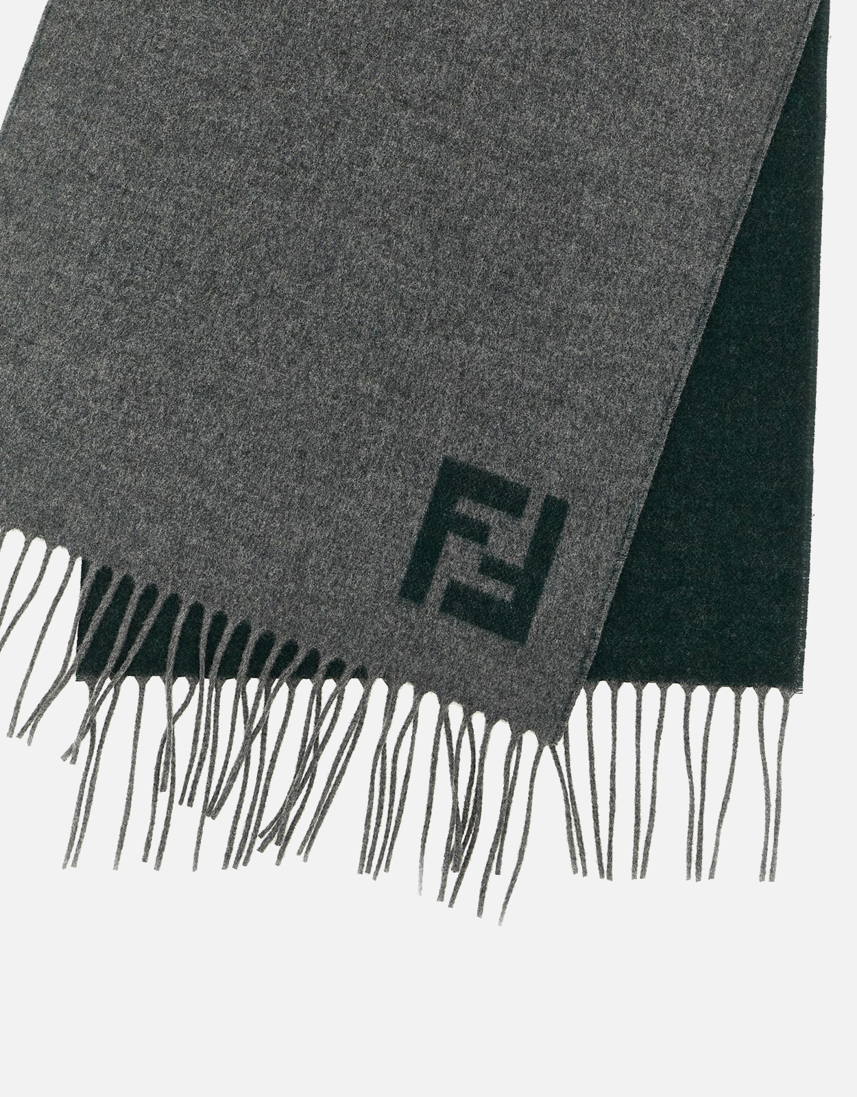 FENDI リバーシブル スカーフ Fendi メンズ ウール カシミヤ リバーシブル スカーフ () IFCHIC.COM