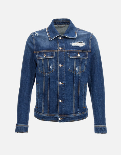 D&G デニムジャケット 毛皮付き 22/36 Dolce & Gabbana デニムジャケット | デニム 新作・セール | IFCHIC