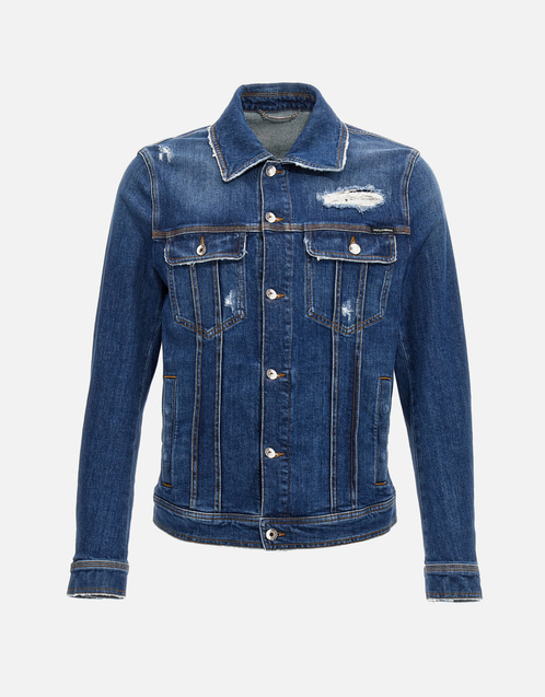 Dolce & Gabbana メンズストレッチデニムジャケット () IFCHIC.COM