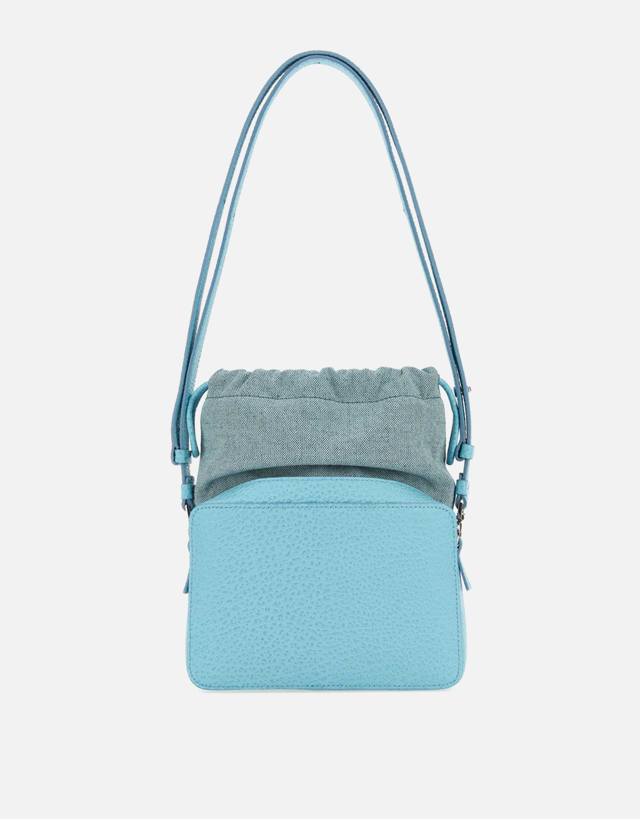 Maison Margiela レザー＆ファブリック ライトブルー 5AC バケット