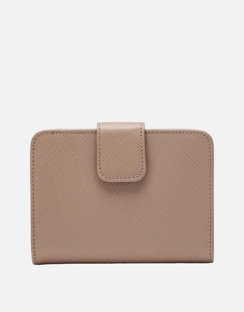 Prada スモールパウダーピンクサフィアーノレザーウォレット (財布と