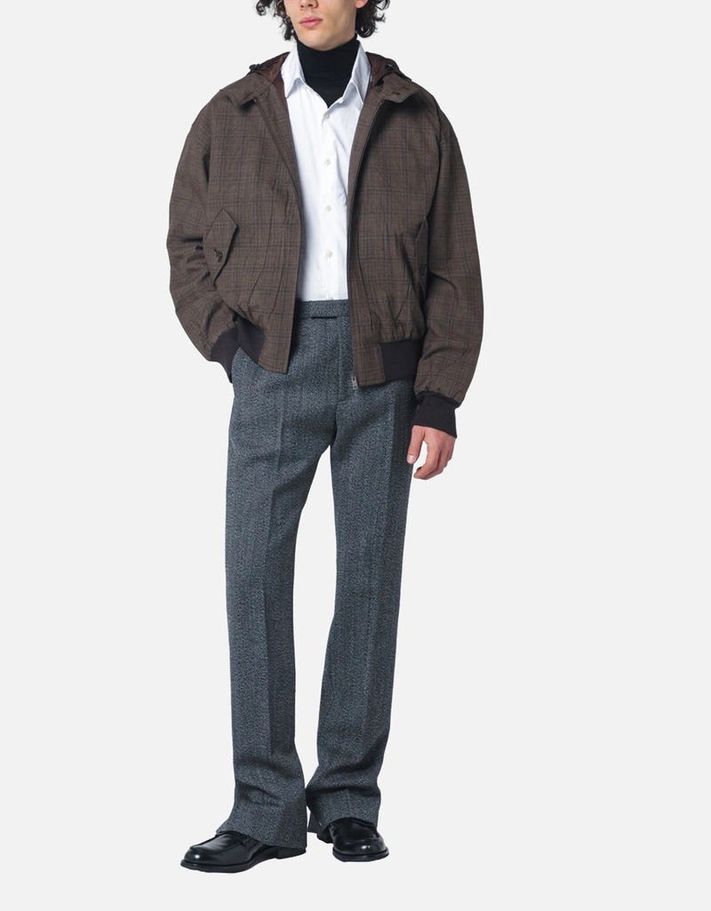 Prada メンズ フーデッド バージンウール ジャケット (すべての新品