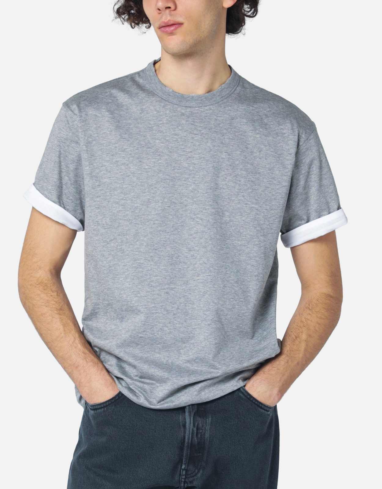 Prada Reversible white/grey cotton T-shirt (Shirts) IFCHIC.COM
