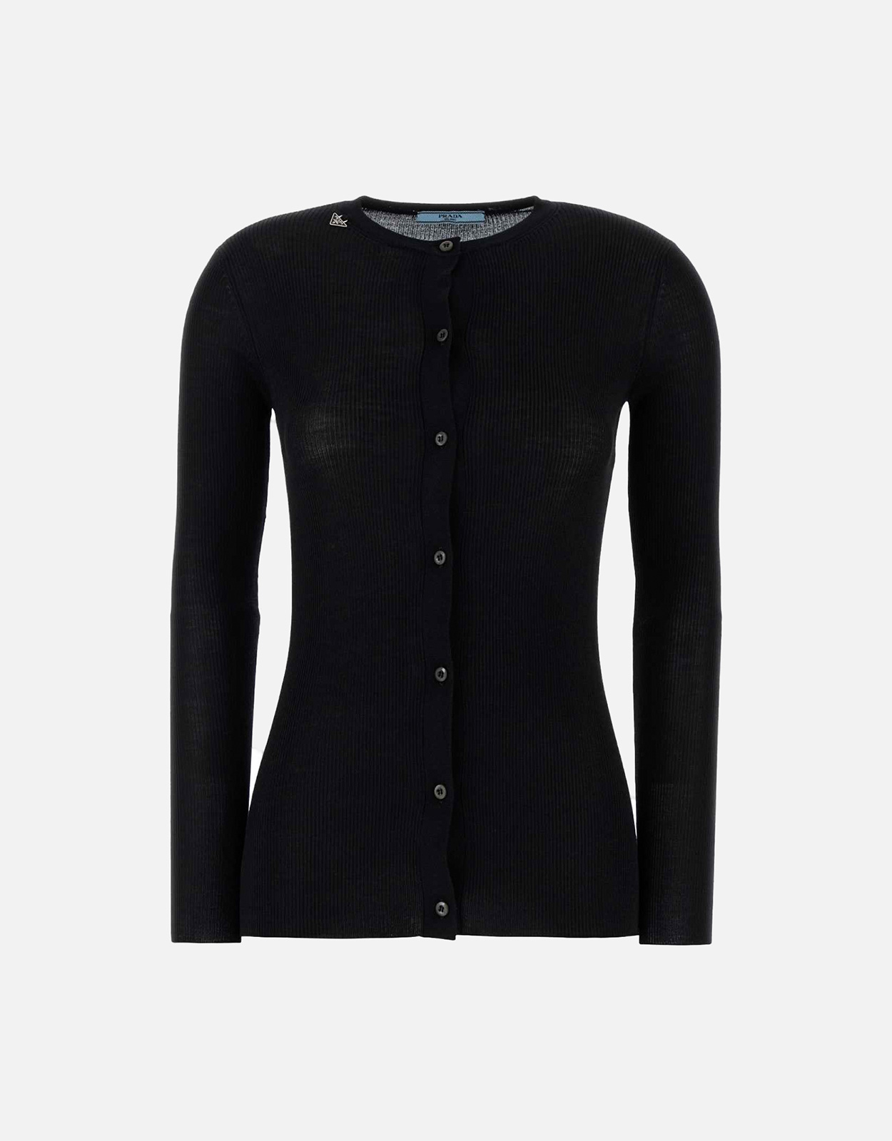 Prada リブニット初剪ウールスリムフィットカーディガン (すべての新品