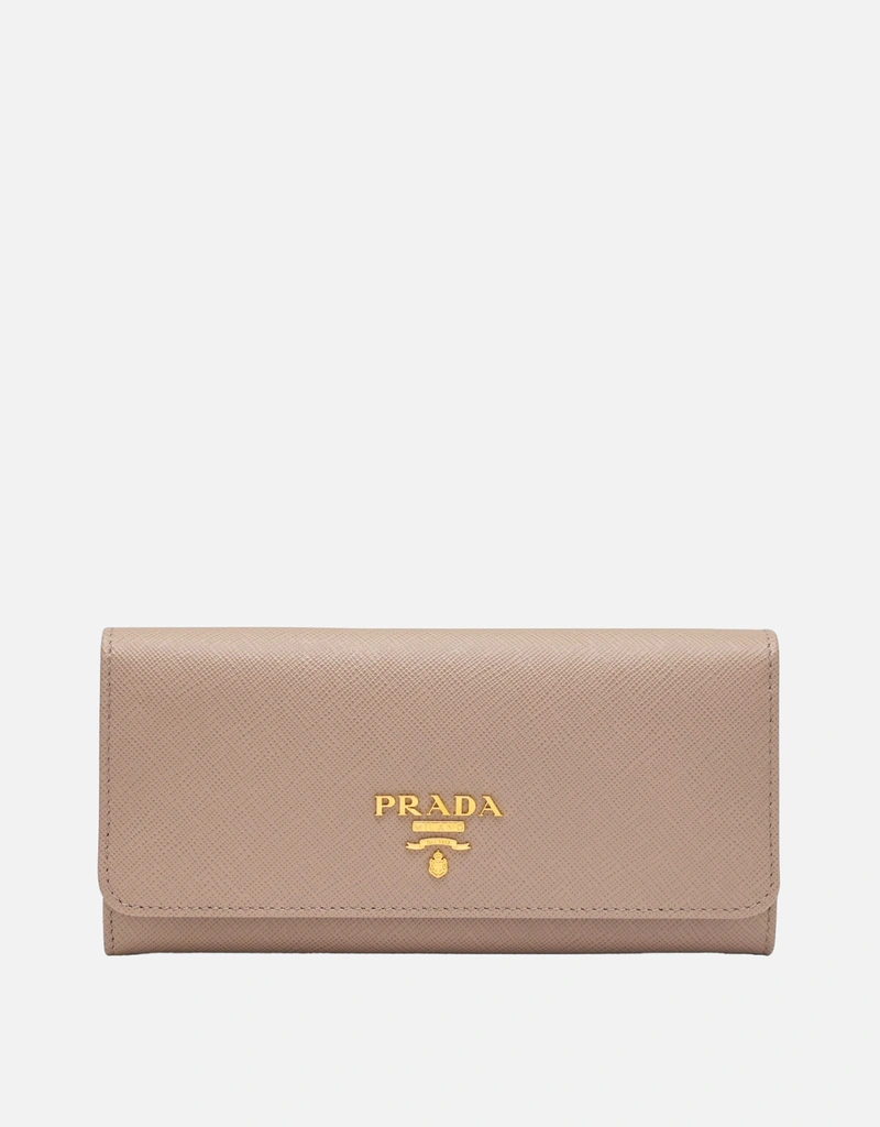Prada ラージサフィアーノカーフレザーウォレット (財布とカード