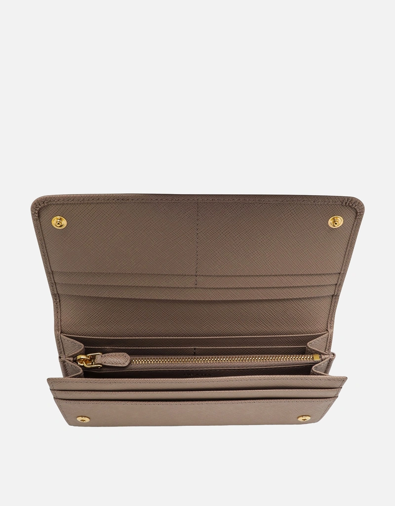 Prada ラージサフィアーノカーフレザーウォレット (財布とカード