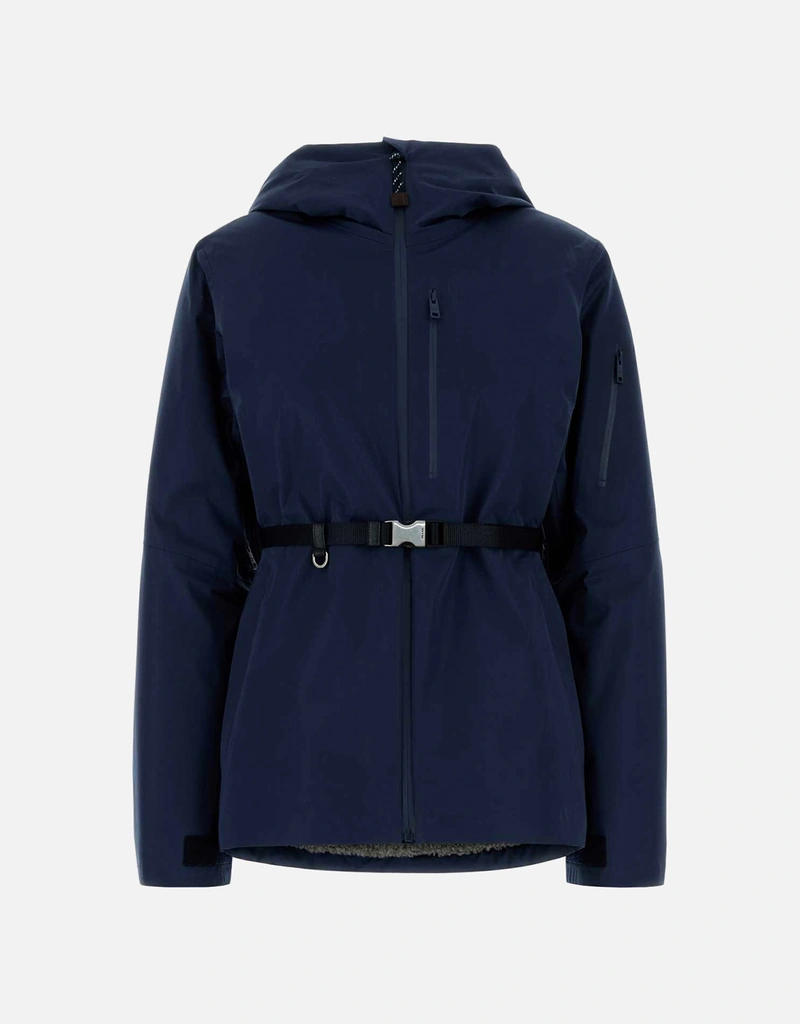 PRADA フード付きネイビージャケット⭐︎ブルゾン Prada フード付きテクニカルファブリックブルゾンジャケット (すべての