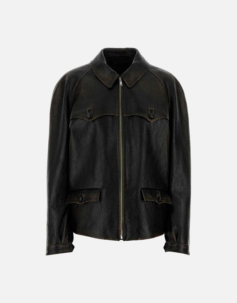 Prada レザージャケット (すべての新品) IFCHIC.COM