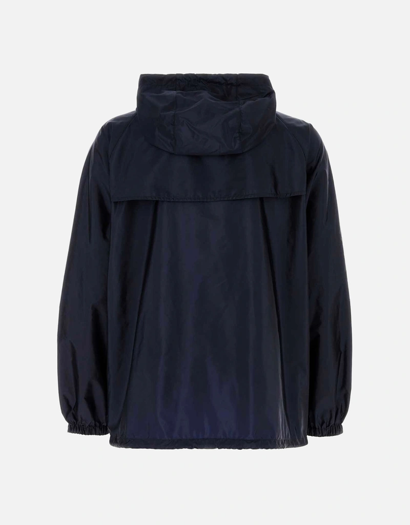 Prada メンズ Re-Nylon フード付きオーバーサイズウインドブレーカー