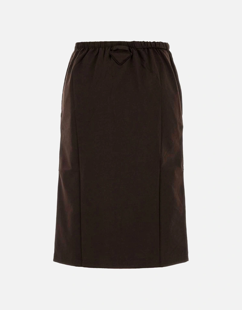 【タグ付・未使用】プラダ ナッパレザー スカート ダークブラウン 40 タグ付・未使用】プラダ ナッパレザー スカート ダークブラウン 40